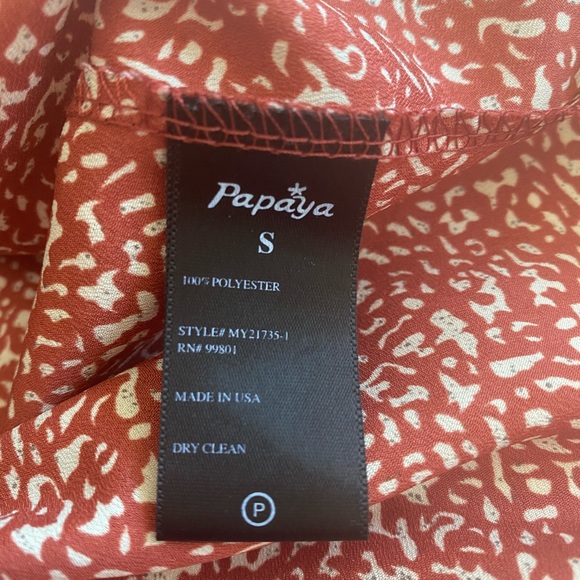 Papaya brand Red and White Pattern Sleeveless Top - Picture 4 of 7